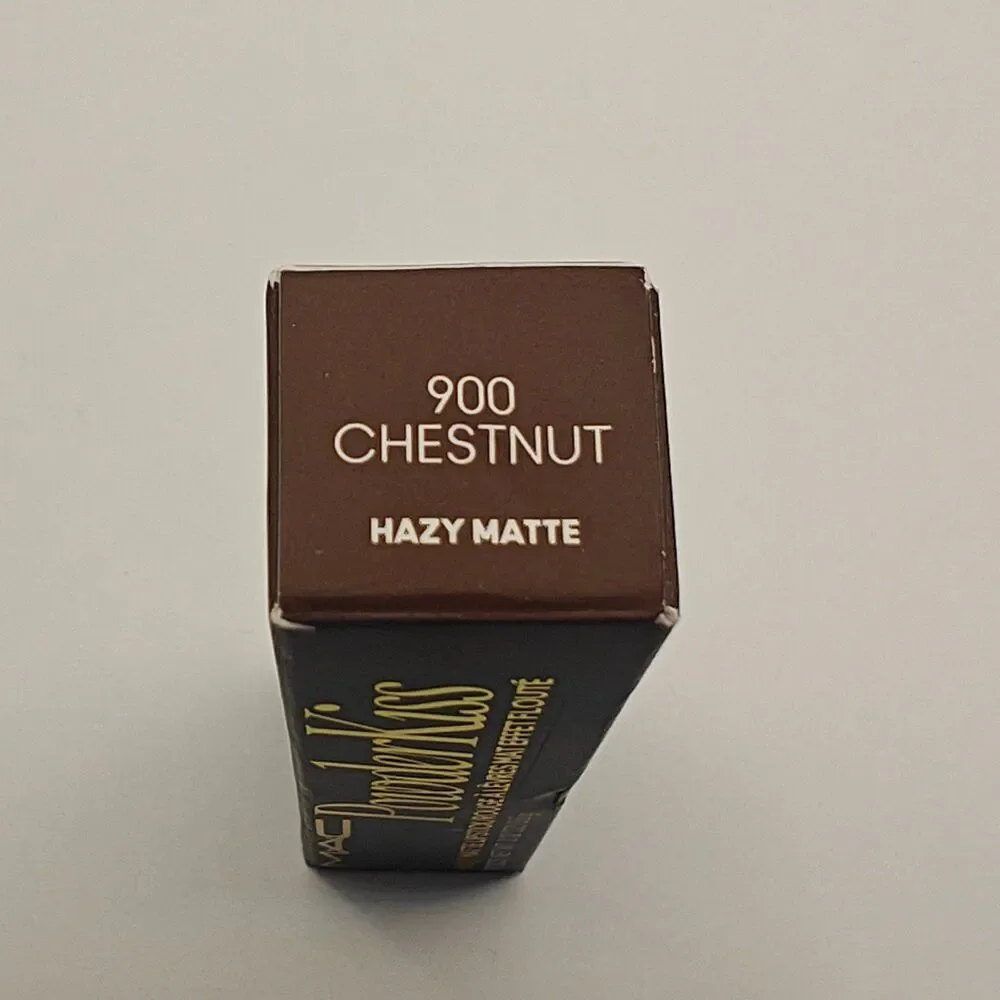 MAC Powder Kiss Hazy Matte Lipstick Chestnut 0.12oz New in Box
